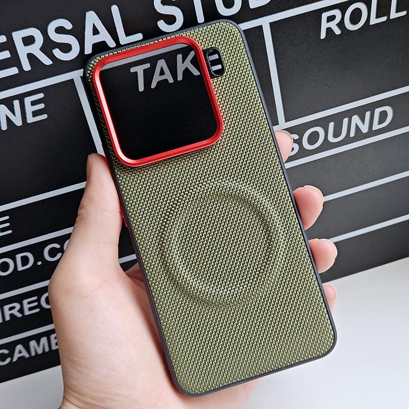 Magnetic Soft TPU+Nylon Back Case For Xiaomi 15 15S Pro Shockproof Matte Luxury Skin Cover Funda Anti-Fingerprint Shell Bumper