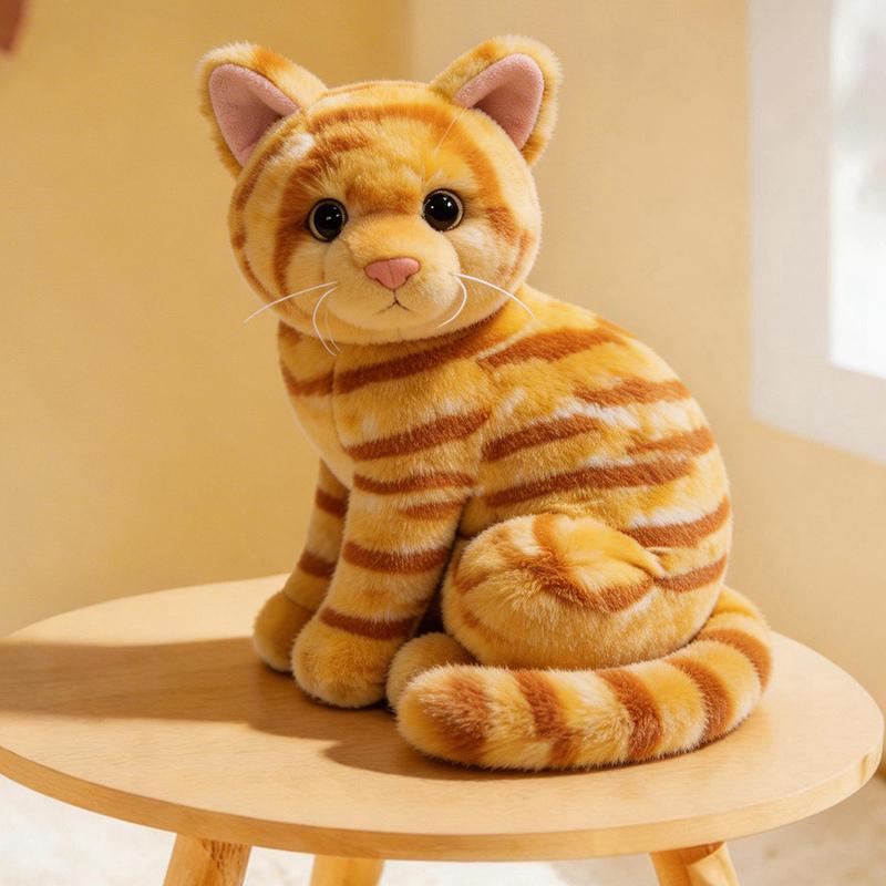 26Cm Cartoon Cat Plush Doll Colorful Gray Orange Cow Cat Siamese Cat Tabby Cat Animal Stuffed Toy Home Decor Gift For Children