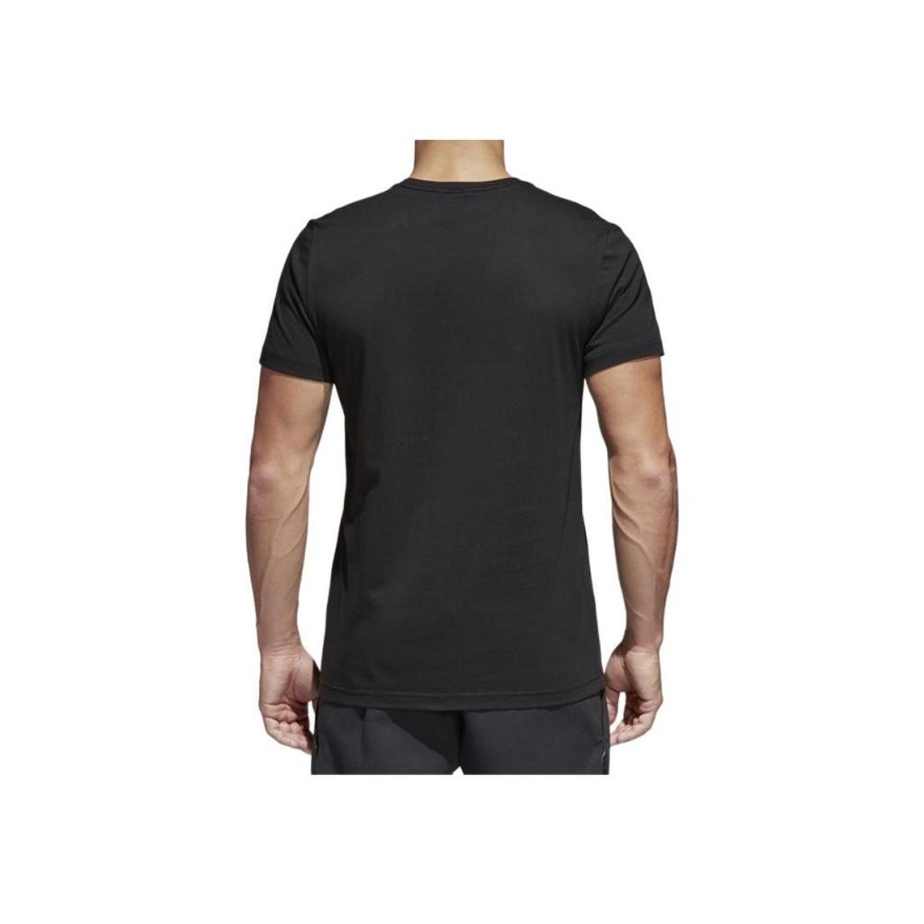 Adidas Id Bos Logo Print Pullover Crew Neck Short Sleeve T-Shirt Men T-Shirts Black CV4539