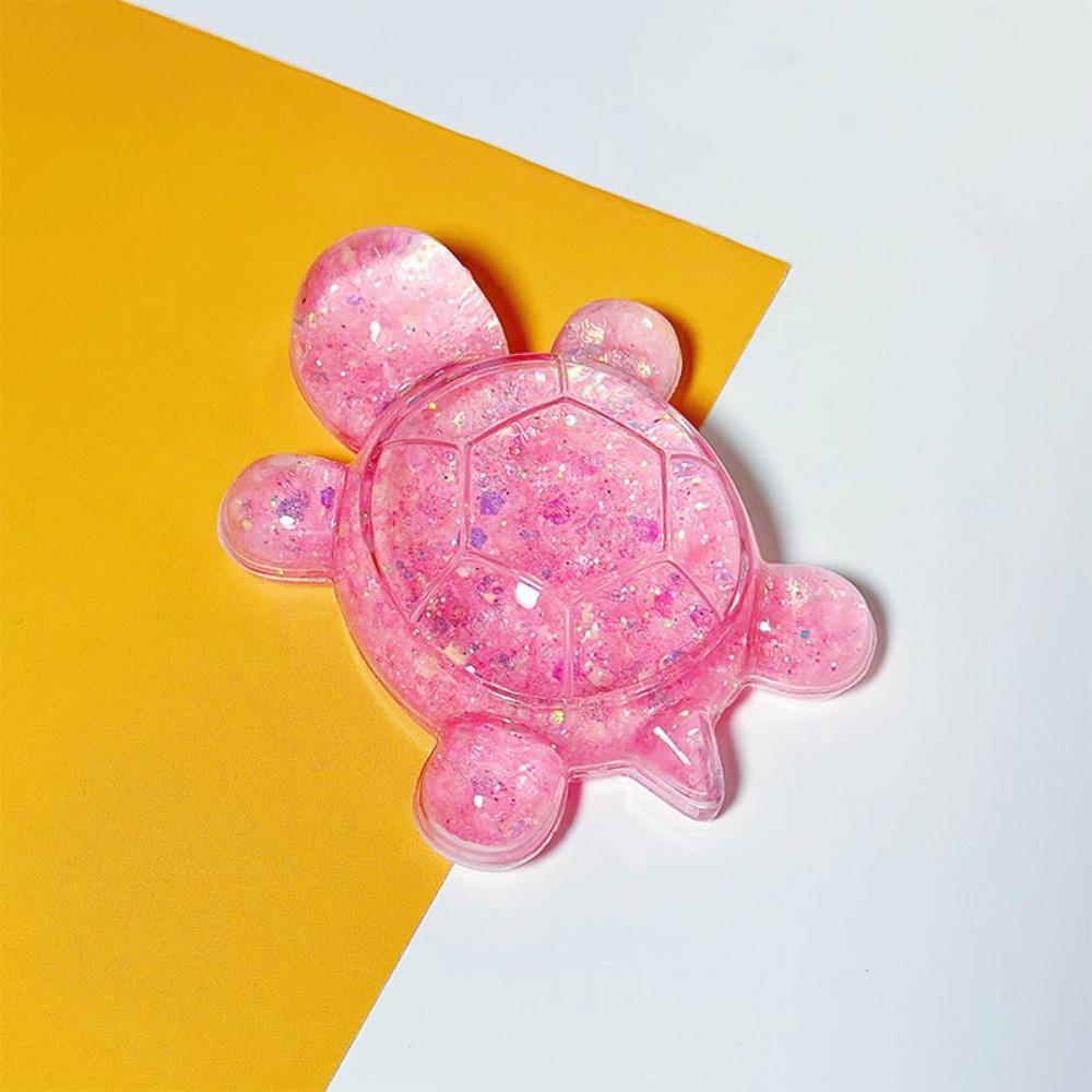 Flash Flowing Sand Candy Color Turtle Dolls Cute Turtle Small Ornament Cartoon Turtle Toy  Car Keys