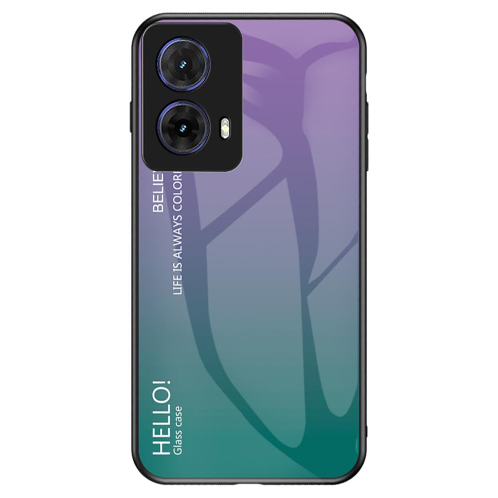 For Motorola Moto G85 5G/S50 Neo 5G Case Anti-Scratch Tempered Glass+PC+TPU Phone Cover