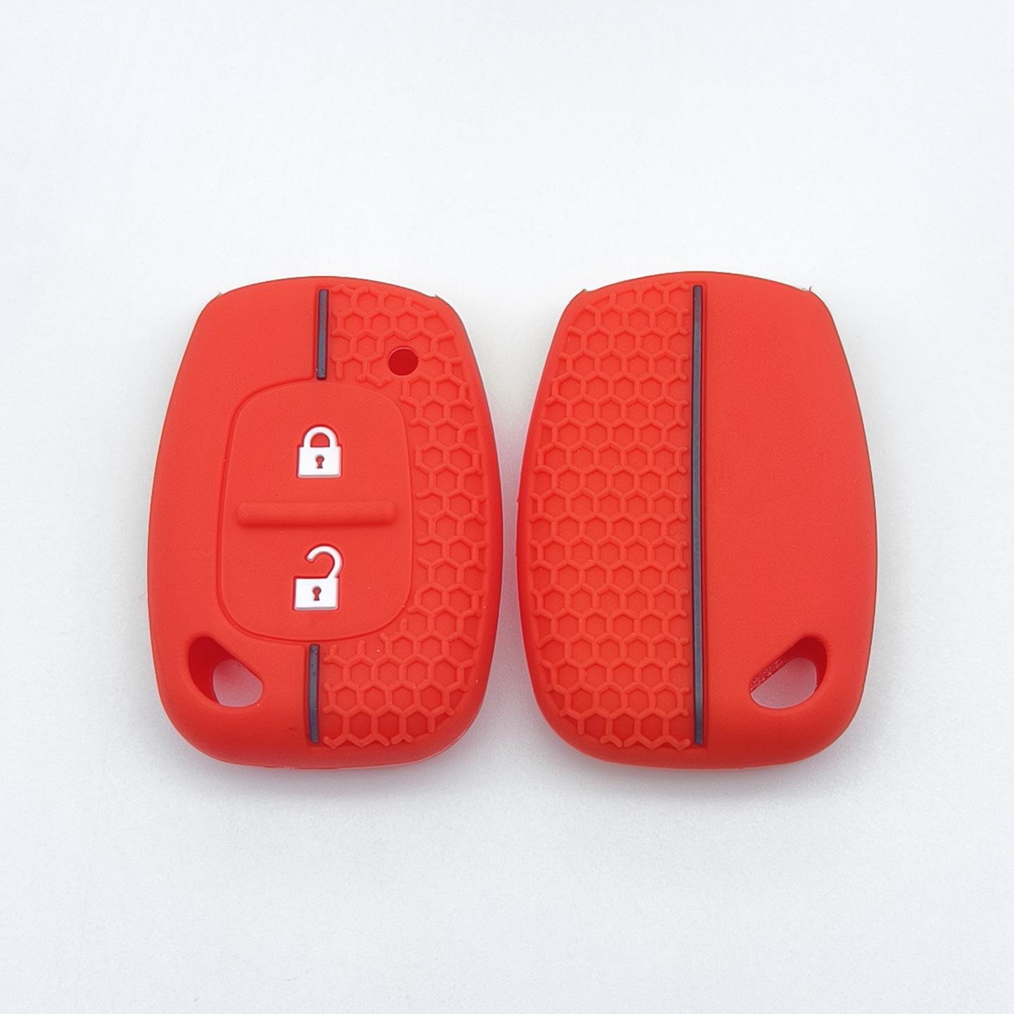 Renault Key Cover: Soft Silicone Protector for Koleos, Kadjar, Master, Megane красный