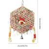 Y3NA Bird Toy Tearing Chewing Toy for Teeth Rattan Shredded Paper Cage Hanging Toy Pet Grinding Teeth Toy