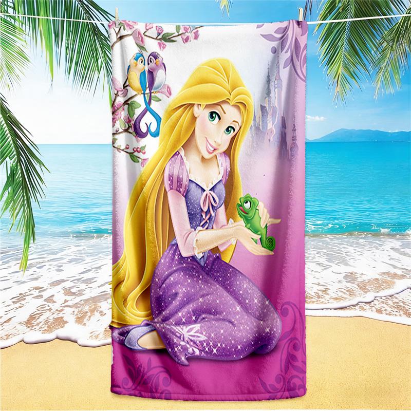 1pc Princesses Magical Garden Beach Towel,quick Drying Absorbent Beach Towel,outdoor Sports Swimming Beach towel,Soft and Comfortable Y71612