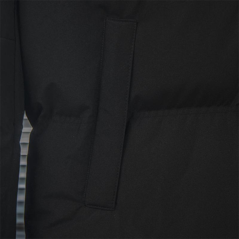 Bei Jia Unisex Winter Hooded Embroidered Padded Jacket - Youth & Adult Thick Cotton Coat Trendy Outerwear