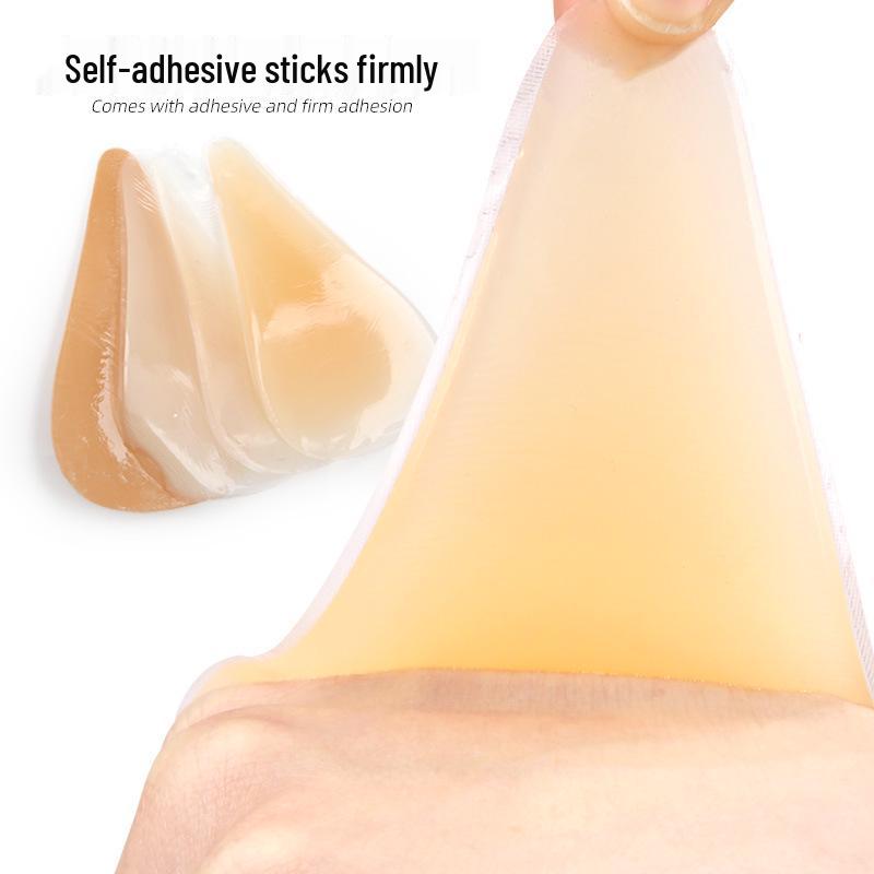 Silicone Invisible Bra Pads: Stick-On, Water-Resistant, Anti-Exposure, Seamless Yoga Sports Adhesive.