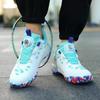 Large Size New Fashion Rotating Button Rubber Sole Sports Shoes Badminton Training Tennis Shoes Non-slip and Breathable