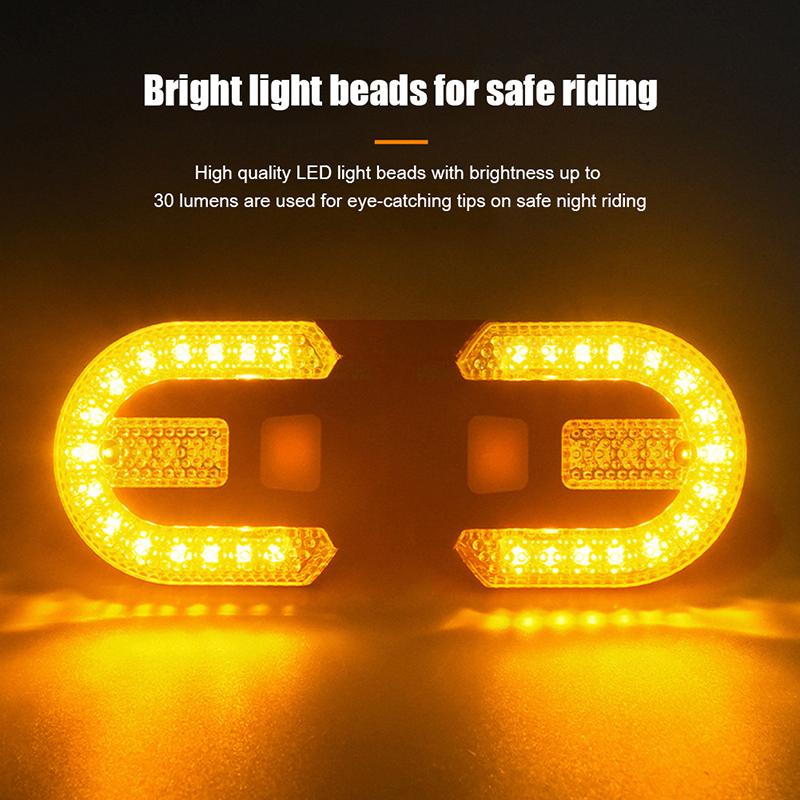 Bike Turn Signal Rear Light Led Bicycle Lamp Usb Rechargeable Bike Wireless Lights Back Mtb Tail Light Bike Accessories