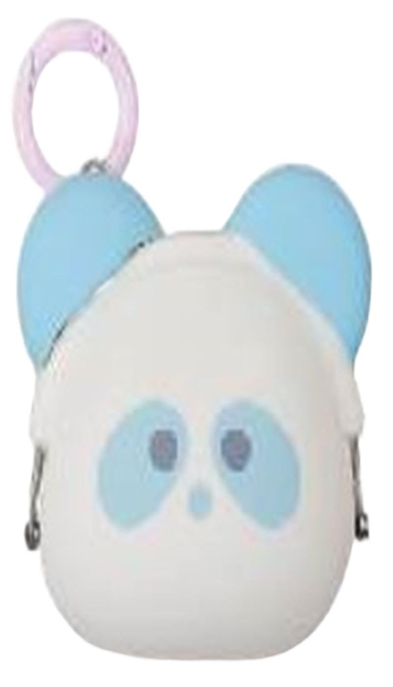 

Small animal motif clasp pouch with carabiner