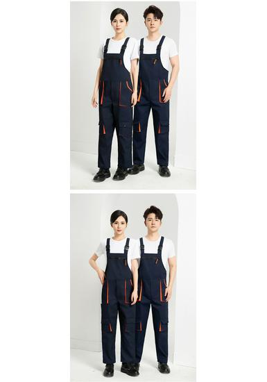 Arbeitslatzhose mit Kreuzrücken und mehreren Taschen - Langlebige, anpassbare Arbeitsschutzkleidung für Autoreparatur & Bauwesen