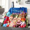 In The Night Garden Characters And Forest Scene Flannel Blanket Soft And Cozy Custom Name Gift For All Holidays Home Decor Office Nap Outdoor Holiday