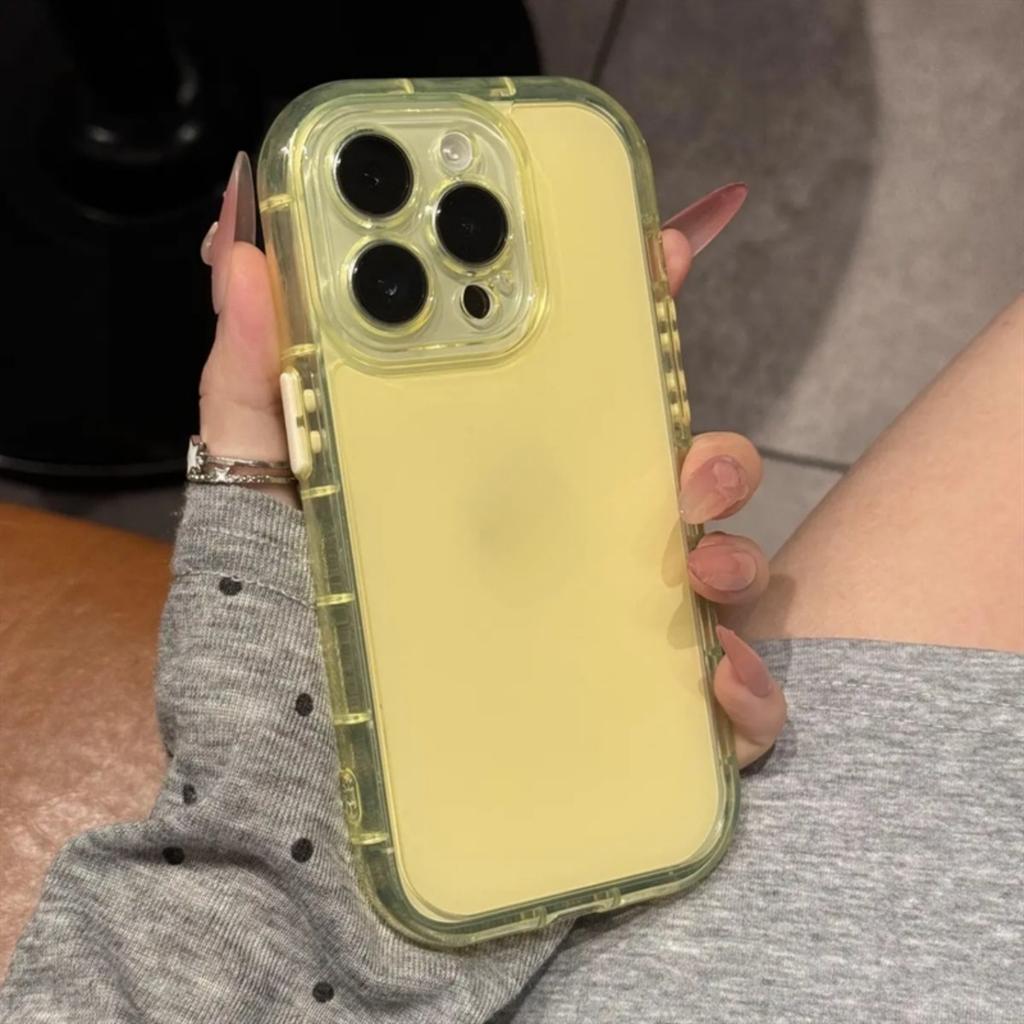 Cute Oval Soap Soft Silicone Jelly Candy Clear Case For iPhone 16 15 14 Plus 12 13 Pro Max Airbag Shockproof Camera Protect Capa