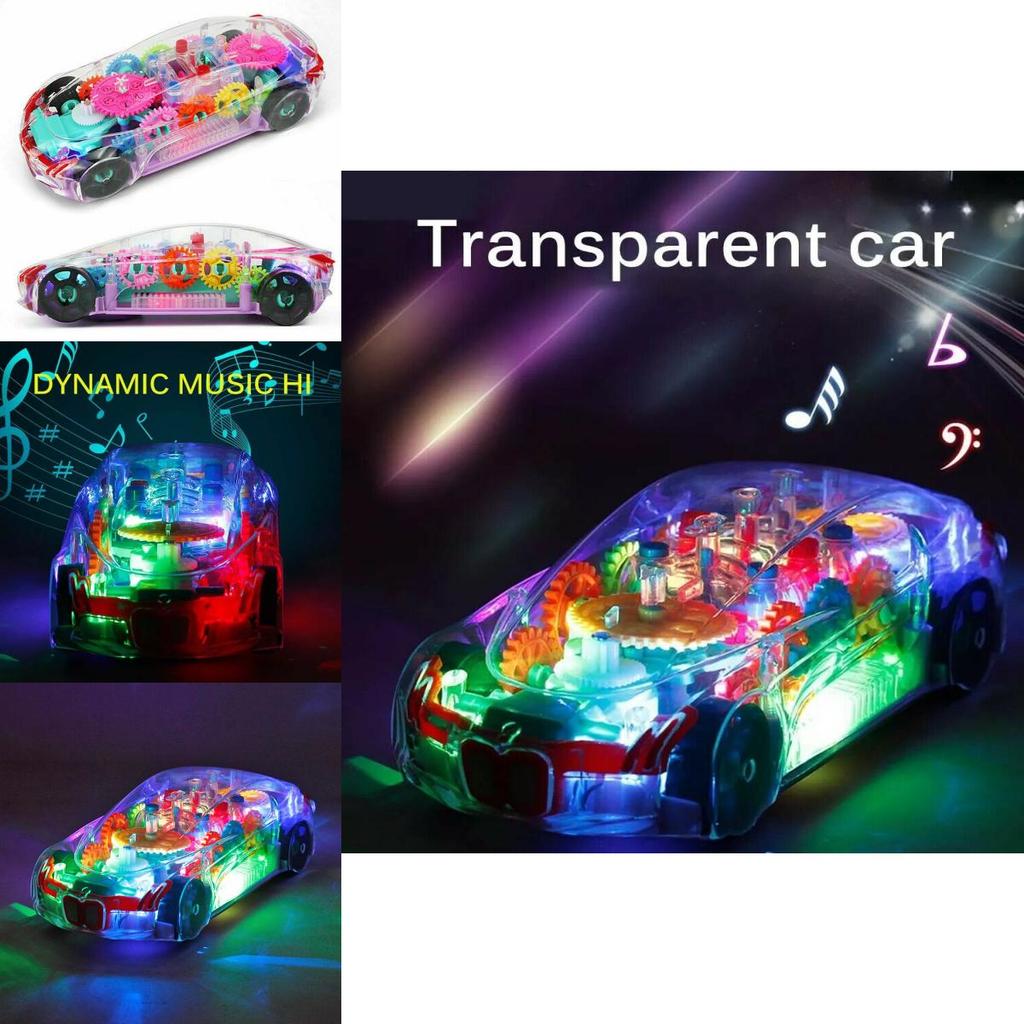 Colorful Led Light Music Car Toy For Boys Aged 2 To 8 Perfect For Christmas Gifts