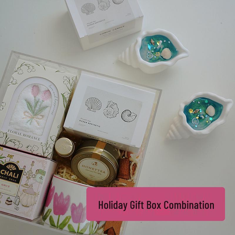 Shell-Shaped Aromatherapy Jelly Wax Candle – Handmade Fragrance Ornament & Gift