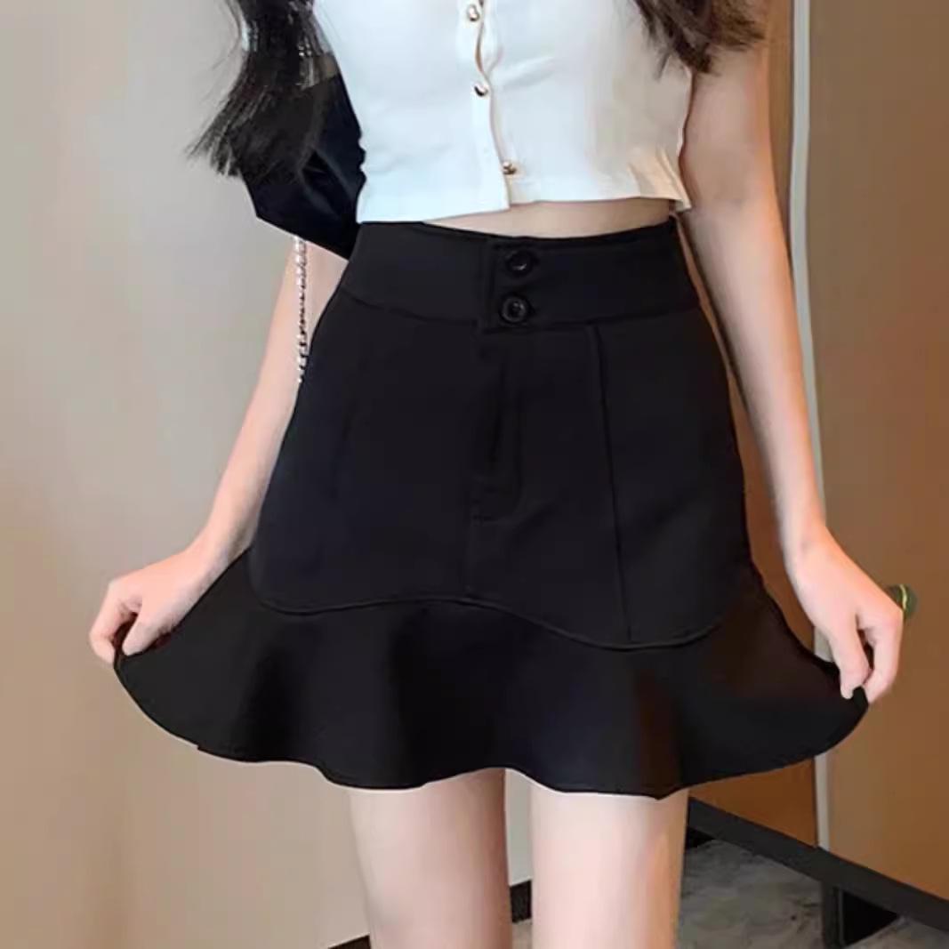 

2024 Spring Women s High-Waisted Fishtail Skirt: Slim A-Line Korean Fashion XXL