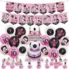 30pcs Messi Football Theme Party Supplies Included Banner Cake Toppers Balloons