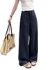 Summer's Popular Choice: Women's Loose High Waist Tie Linen Pants