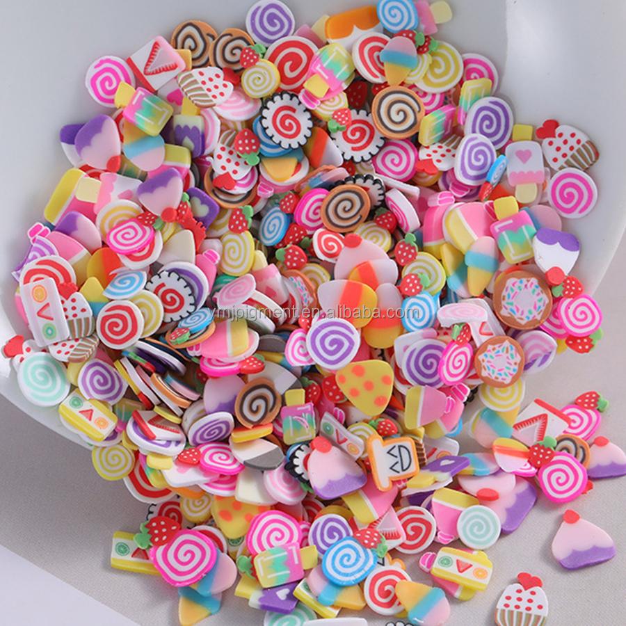 5mm Fruits Shape Christmas Halloween Sprinkles Polymer Clay Slices for Nail Slime Epoxy Resin Craft Diy