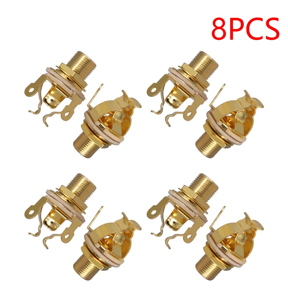 1/4 Inch 6.35Mm Guitar Pickup Output Jack Metal Electric Guitar Mono Jack Mono Output Jack Guitar Parts