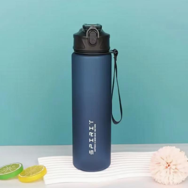780ml Farbverlauf Sportflasche mit auslaufsicherem Deckel & Schriftzug, Leicht zu trinken für Fitnessstudio/Outdoor/Radfahren/Laufen/Angeln, Geburtstags-/Schulgeschenk
