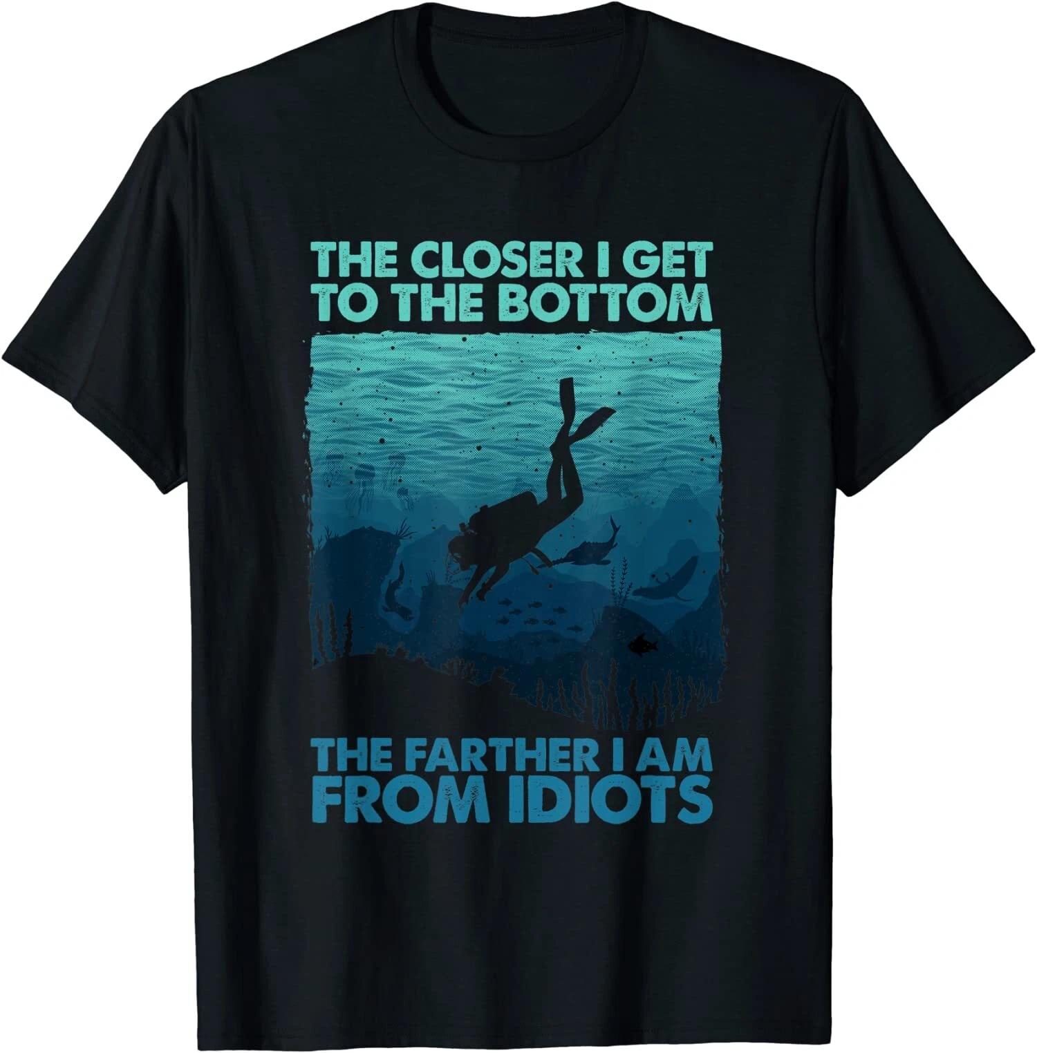 Funny Scuba Diving Themed Design For Men Women Gift T-Shirt S-3XL S