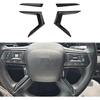 Carbon Fiber Steering Wheel Cover Molding Trims Accessories for Mitsubishi Outlander 2022-2026