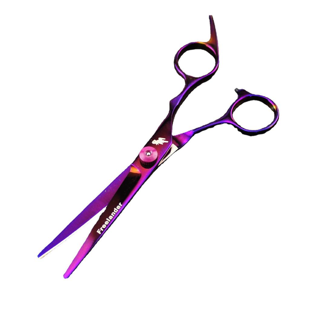 6 Inches 7 Inches, Purple, Hand Shape, Pet Scissors, Beauty Scissors, Straight Scissors, Tooth Scissors, Thin Scissors and Curved Scissors.