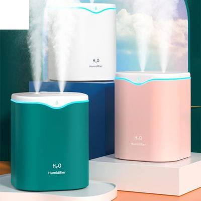 Double Spray Air Humidifier Air Purification 2L USB Fine Mist Humidifier for Home