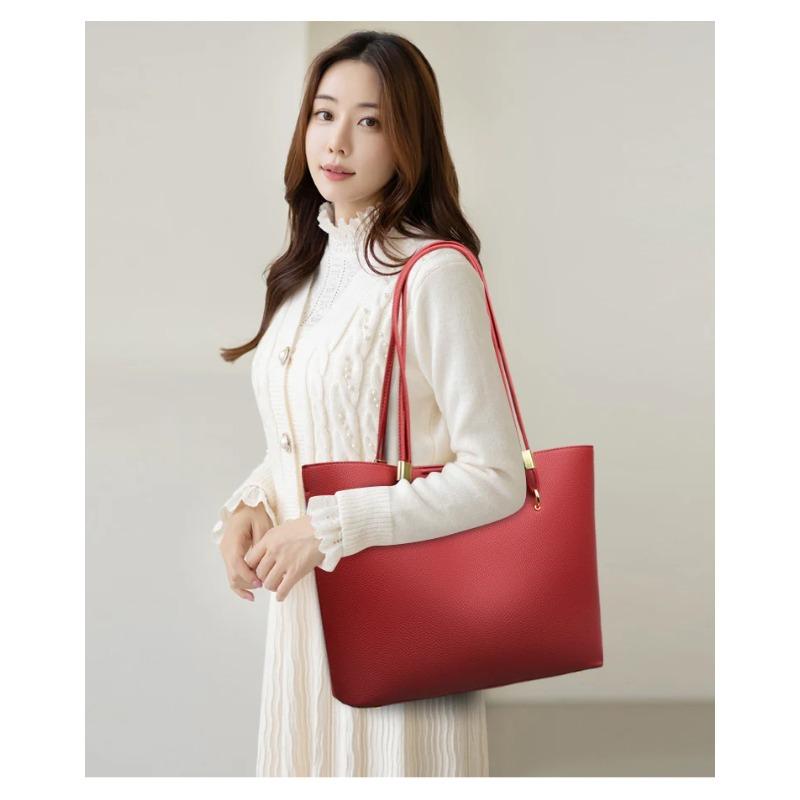 Einfache Retro-Tragetasche, Hochwertige PU-Leder-Umhängetasche für Damen-Tragetasche Geeignet für Alltag, Freizeit, Pendeln