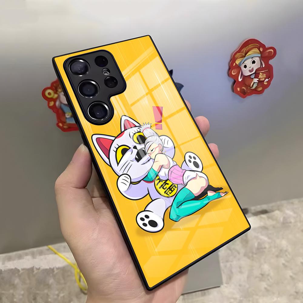 Dandadan Turbo Granny Phone Case For Samsung S25 Ultra S23 S22 S24 S20 Fe S21 Plus A54 A53 A16 Glass Cover