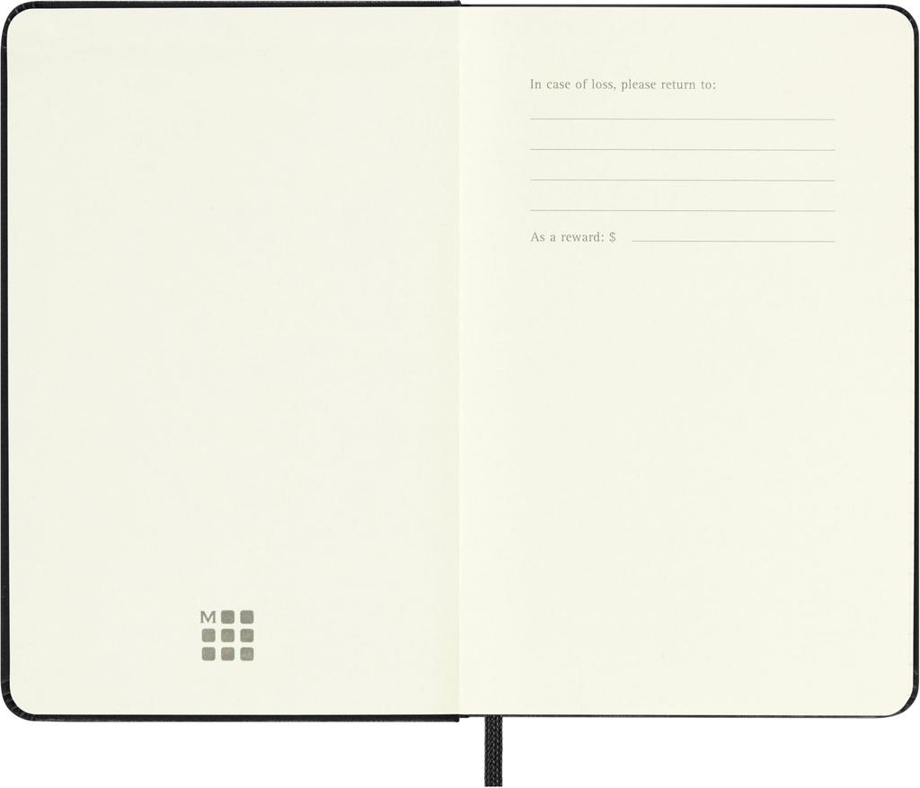 Moleskine 2027 Daily January 12 Pocket Size x Black DHB12DC2Y27 Diary, Start, Months, (9cm 14cm), Hardcover,