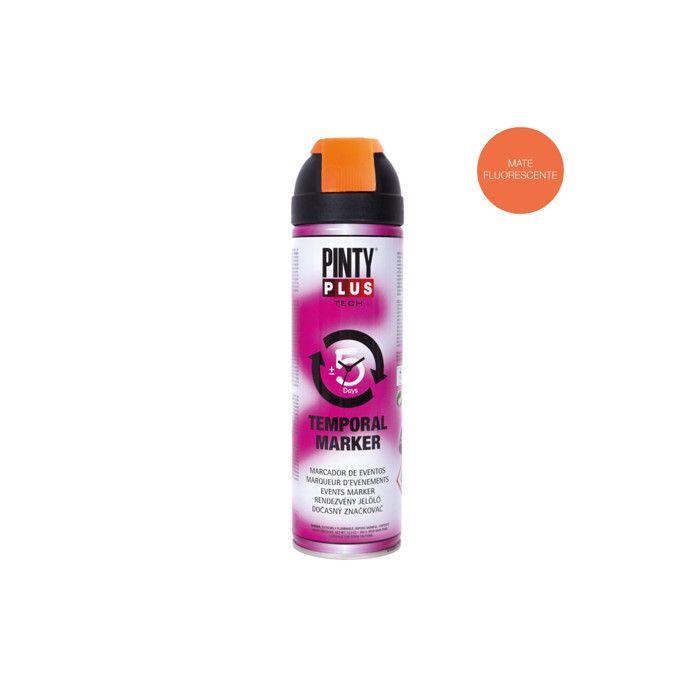 Spray vopsea - PINTY - 500ml - Trasor efemer - Portocaliu fluorescent - Marcaj temporar