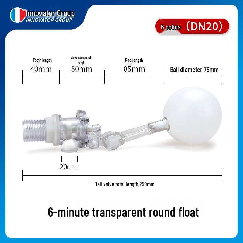 Adjustable Plastic Float Valve for Household Water Tank, Fish Tank, Glass Water Tower, Pond, and Car Wash.