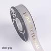 Gold-stamped Polyester Gift Ribbon Bow for Cakes & Floral Packaging
