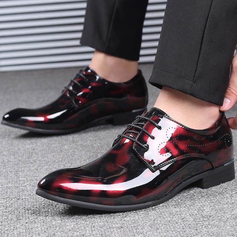 Duże Rozmiary Męskie Skórzane Buty Biznesowe Casualowe Buty Eleganckie Sznurowane Buty Oxfordy Buty Ślubne dla Mężczyzn Designerskie Buty Brogsy