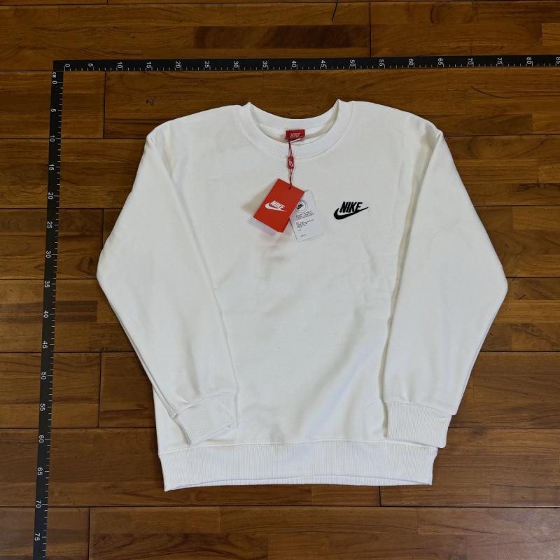 Neuer Herbst Winter Plus Samt Rundhals Hoodie - Einfarbige mit gesticktem Haken Logo