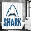 Shark Shower Curtain, Bathroom Decorative Shower Curtain, Waterproof Shower Curtain with Hooks