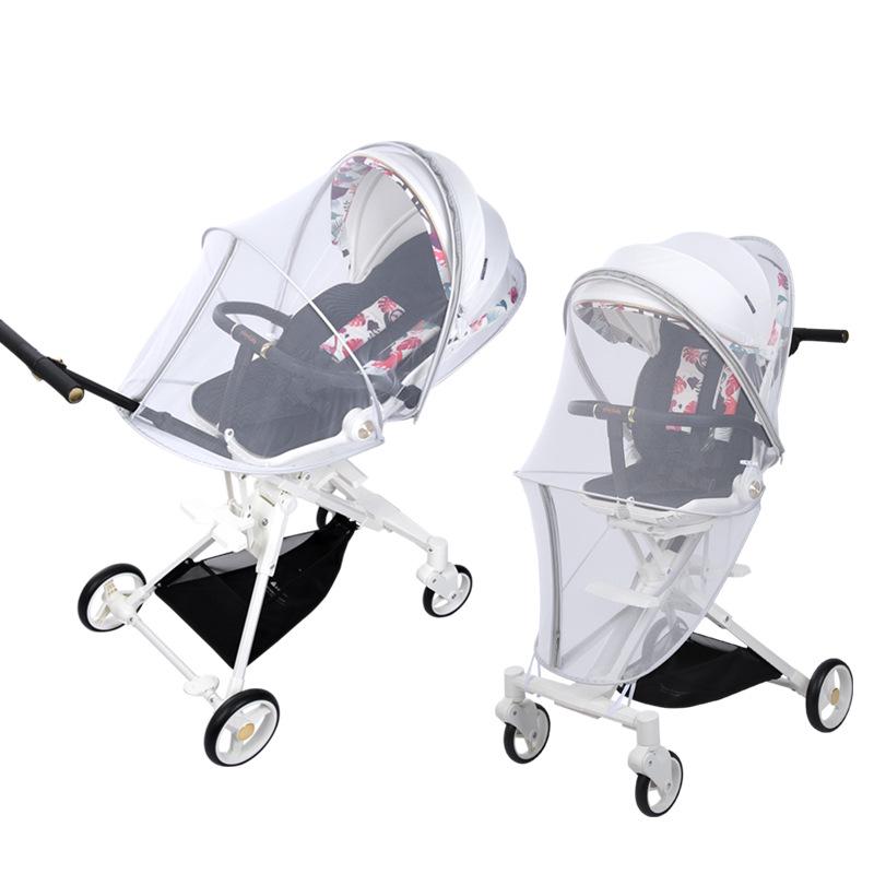Rundes T6 Universelles Kinderwagen-Moskitonetz & Sonnenschutz mit Kühlmatte Zubehör