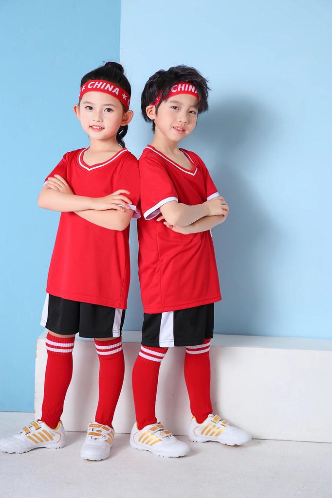 Diy Football Jersey Set, Short-Sleeved Adult Jersey, Light Plate Printing Number, Children'S Jersey, Student Training And Competition Jersey.