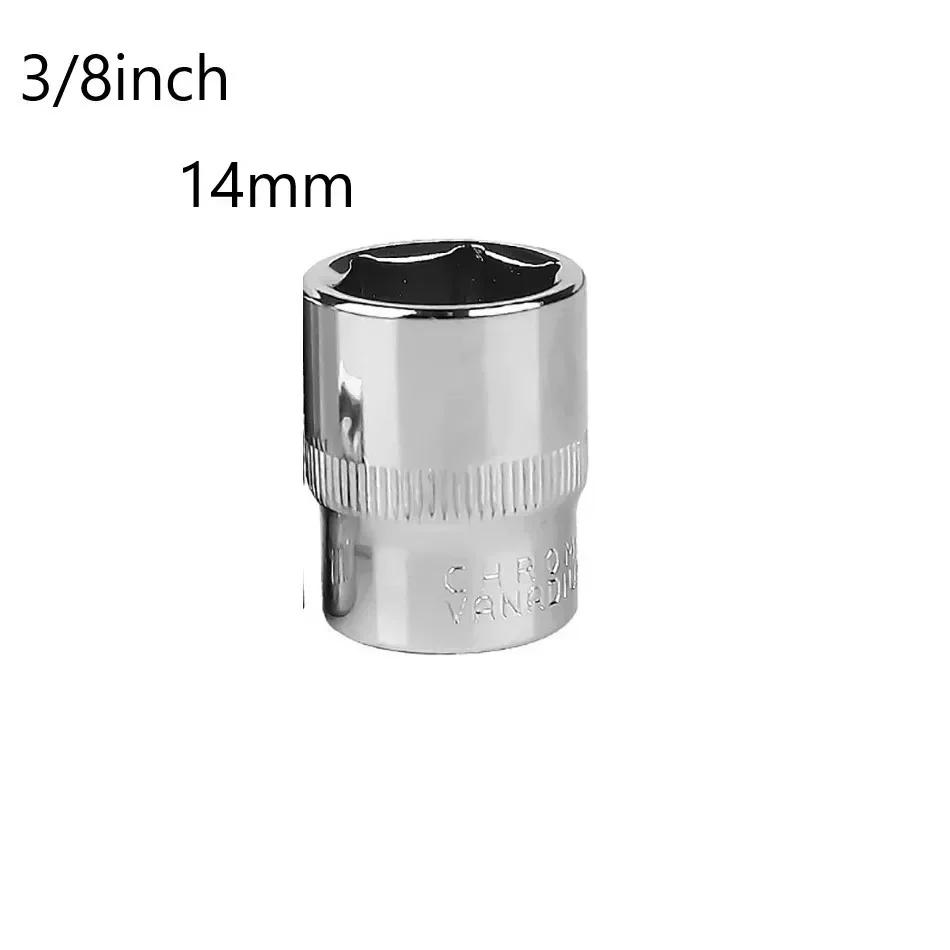 3/8" Head Square Drive Ratchet Wrench Socket Hex Keys Socket Bits Metric Double End Hexagons Sleeves 6-32mm Range