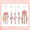 5 In 1 Portable Makeup Brushes For Foundation Eyebrow Lip Eyeshadow Loose Powder Cosmetic Brush Set Makeup Tools