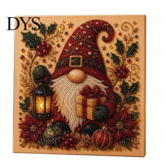 Kit de Arte de Perlas Artificiales para Principiantes, Kit de Pintura de Navidad, Proyecto Creativo de Manualidades de Invierno 3D DIY para Adultos, Festivo