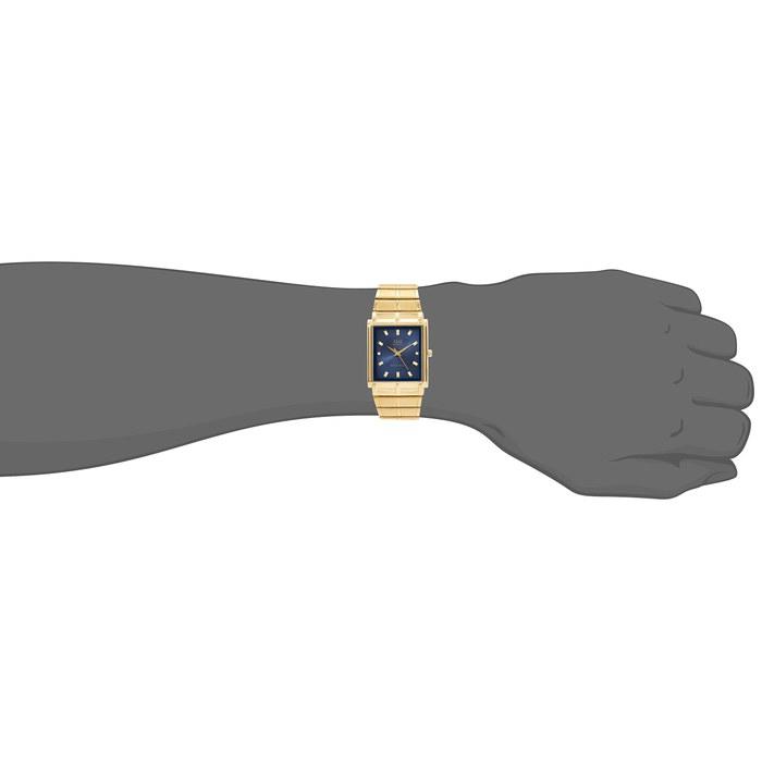 [Citizen Q&Q] Watch Analog Waterproof Metal Band QA80-002 Men's Blue Navy/Gold