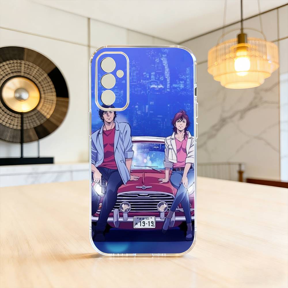 R-Retro City Hunter Comic  Phone Case For SamsungA10,12,20,21S,30,31,40,50,51,52,70,71 Transparent Cover