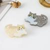 1pc New Minority Personalized Cute Grey and White Cat Hair Clip Half-updo at the Back of the Head Imitation Acrylic Clawip