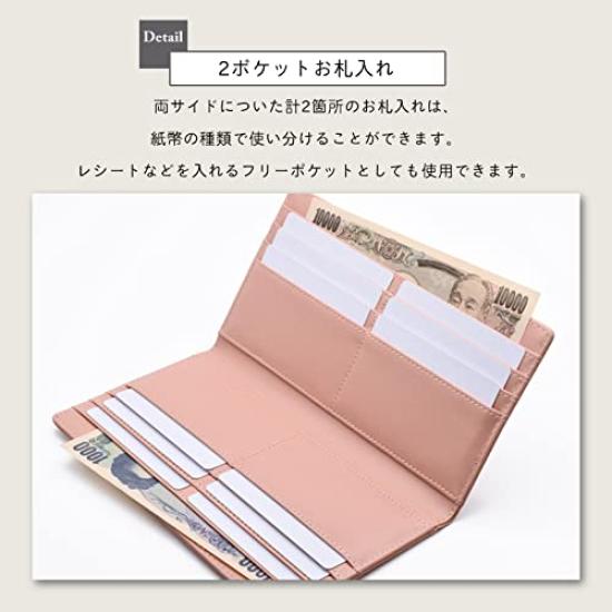 Slim, long wallet for women with a thin crocodile print (camel). Large capacity, easy to use, lightweight, coin purse, card slots, and bill