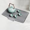 Nonslip Kitchen Dish Drainer Pad Large Size Dish Drying Mat Silicone Draining Board Mat Countertop