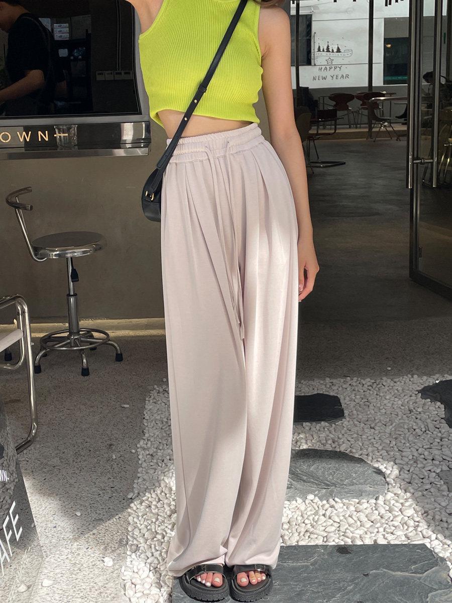 

2026 New Women’s High-Waisted Floor-Length Straight-Leg Casual Pants - Loose, Slimming, and Versatile for Commuting XL (121-130 lbs)