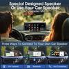 8.1' Portable CarPlay Screen with 2K Dash Cam, Android Auto, 1080P Backup Camera, GPS, Voice Control