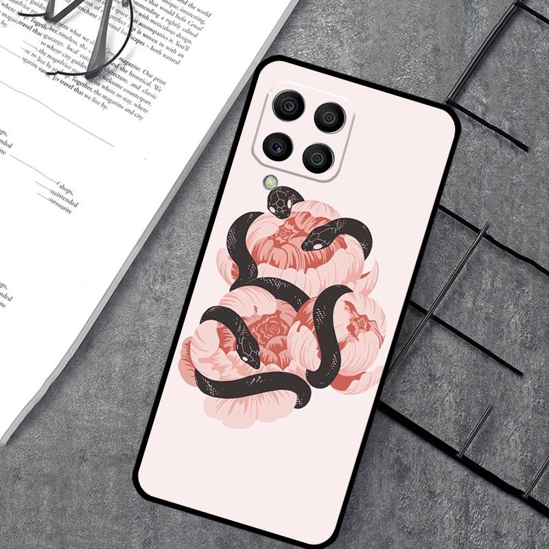 Snake Illustration Art Case For Samsung Galaxy M54 M32 M52 M15 M11 M12 M13 M14 M06 M16 M36 M56 M31 M53 M35 M55 M34